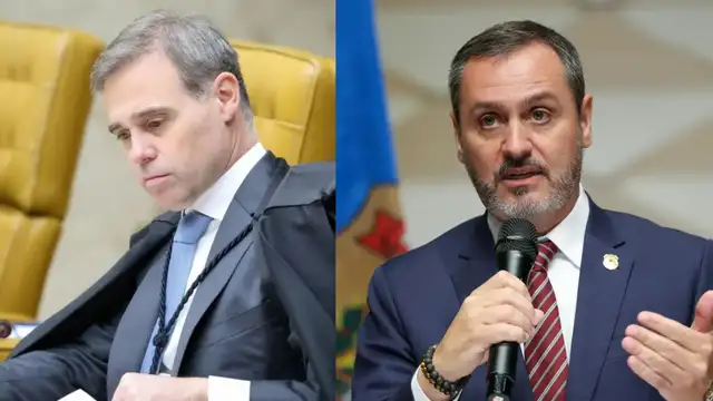 O ministro André Mendonça, do STF, e Andrei Rodrigues, diretor-geral da PF nomeado por Lula