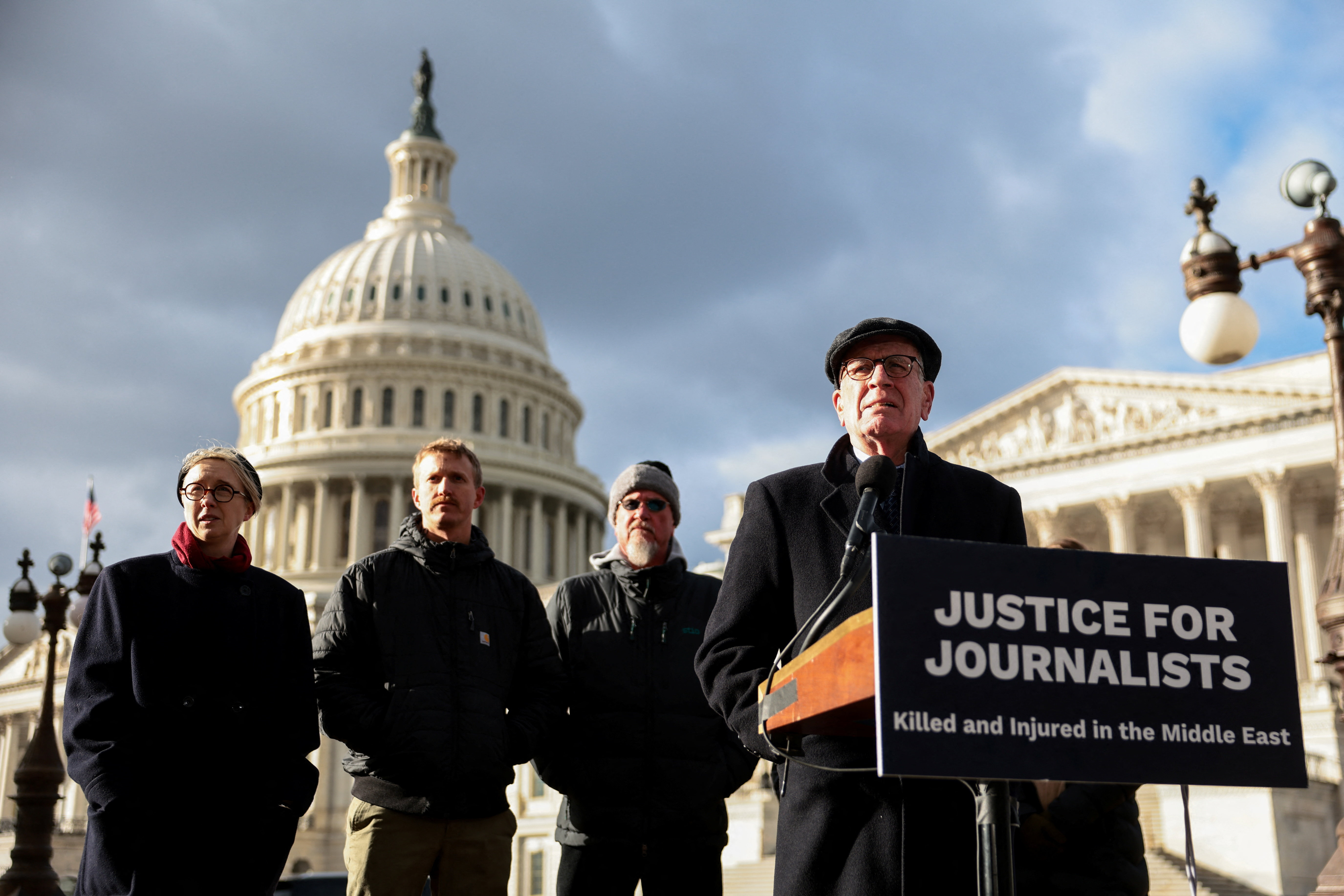 Press conference to discuss an Israeli strike that hit a group of journalists in southern Lebanon in October 2023, in Washington