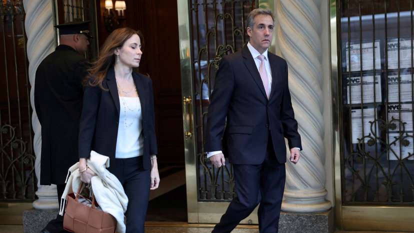 Michael Cohen departs home to testify in Republican presidential candidate and former U.S. President Donald Trump's criminal trial in New York