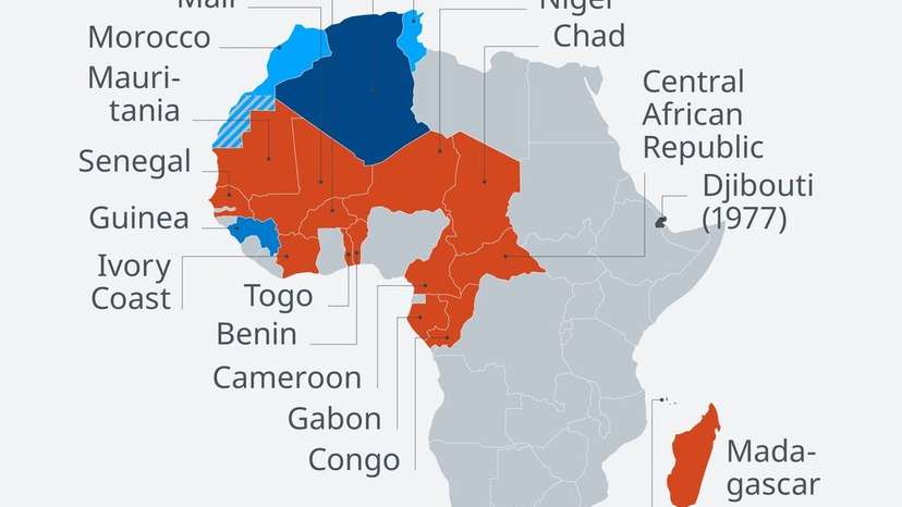 France's former African colonies