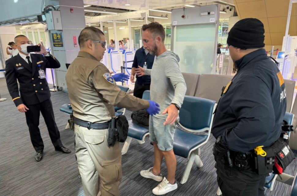 Police arrests in Thailand