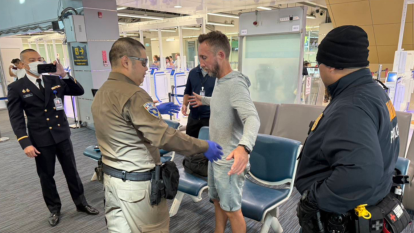 Police arrests in Thailand