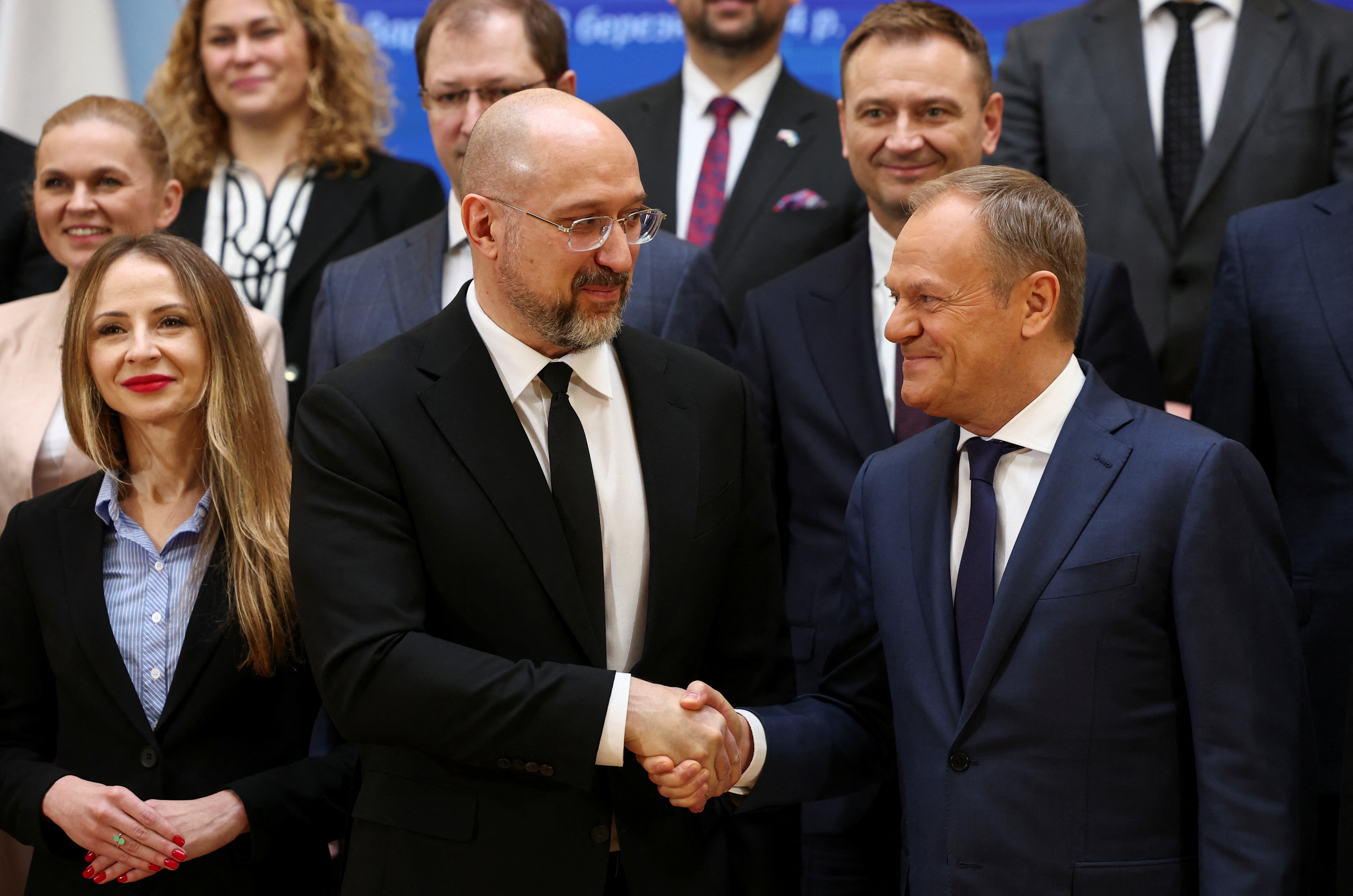 Polish PM Tusk and Ukrainian PM Shmyhal meet for bilateral talks in Warsaw