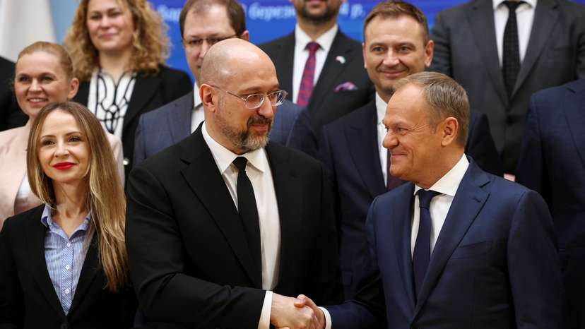 Polish PM Tusk and Ukrainian PM Shmyhal meet for bilateral talks in Warsaw