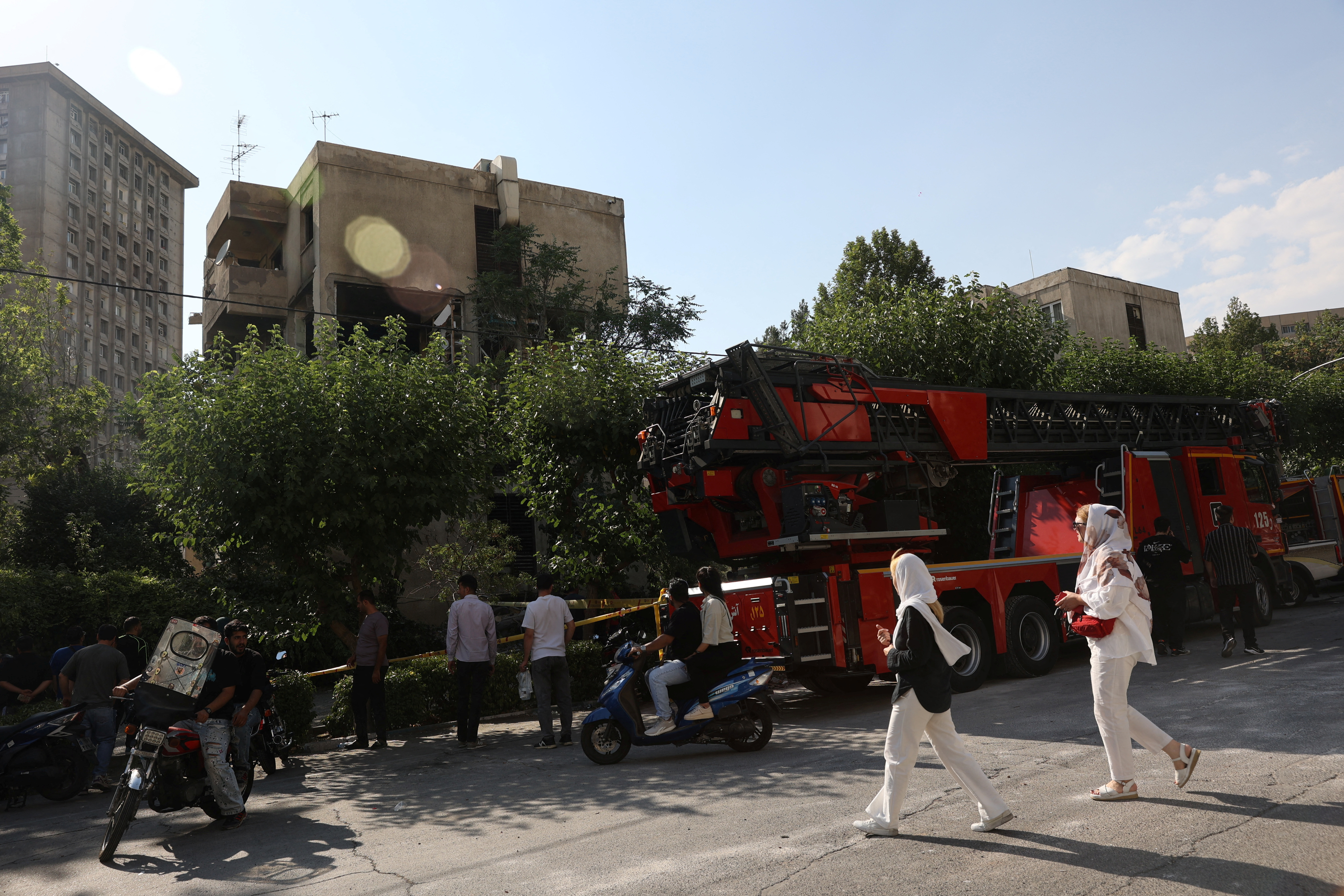 Aftermath of Israeli strikes in Tehran