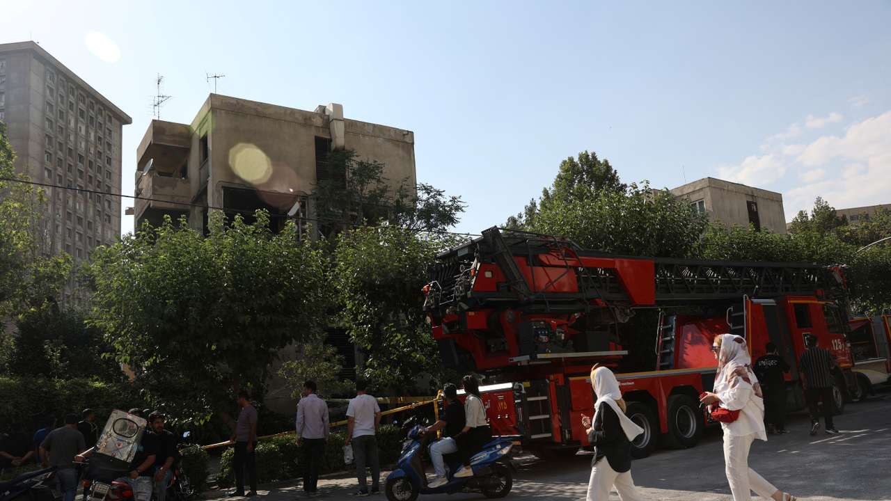 Aftermath of Israeli strikes in Tehran