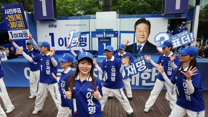 FILE PHOTO: Presidential candidates attend their election campaign rallies