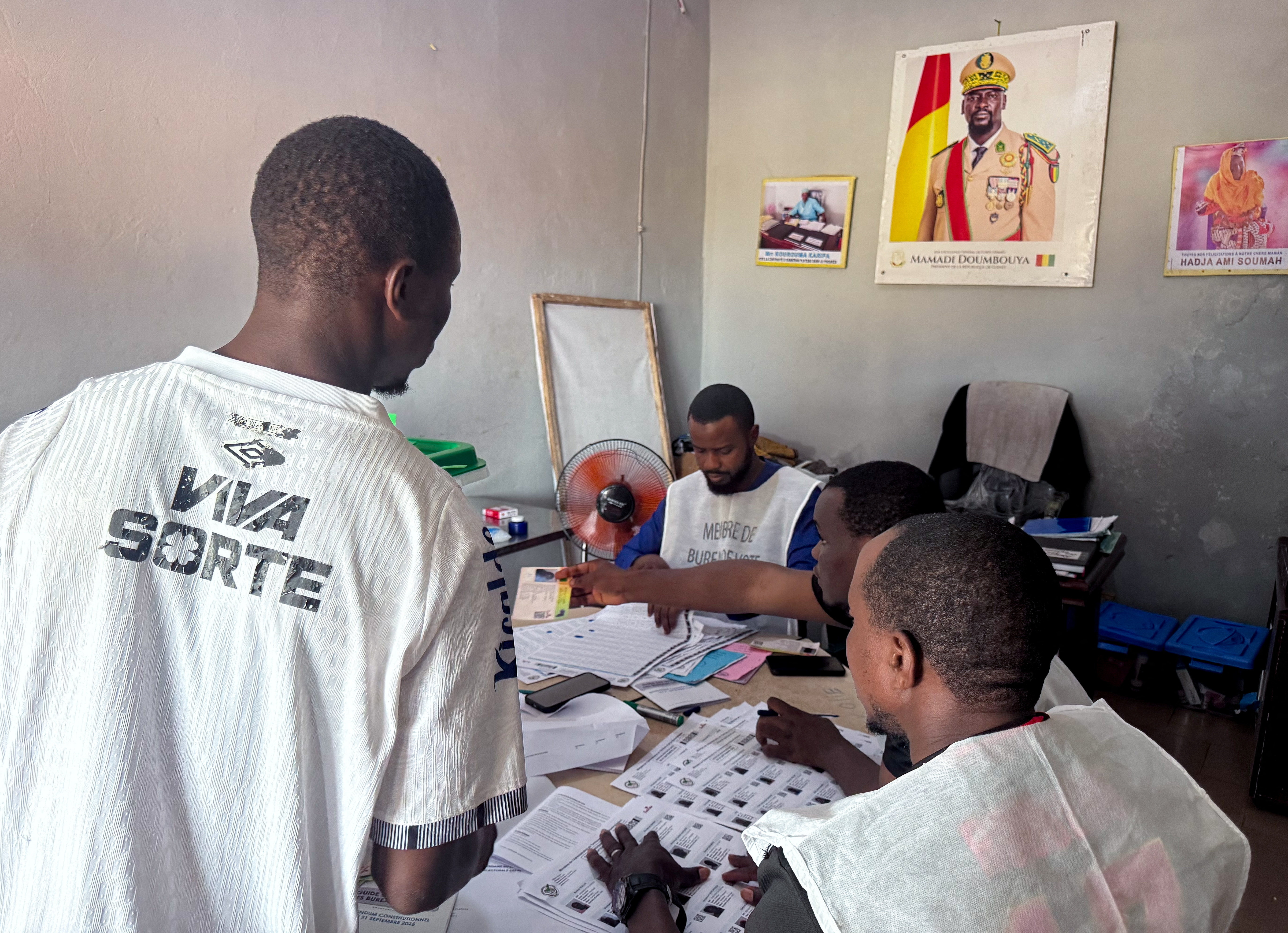 Referendum on new Guinean constitution, in Conakry