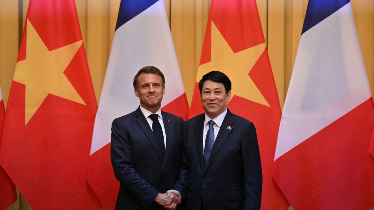 French President Macron visits Vietnam