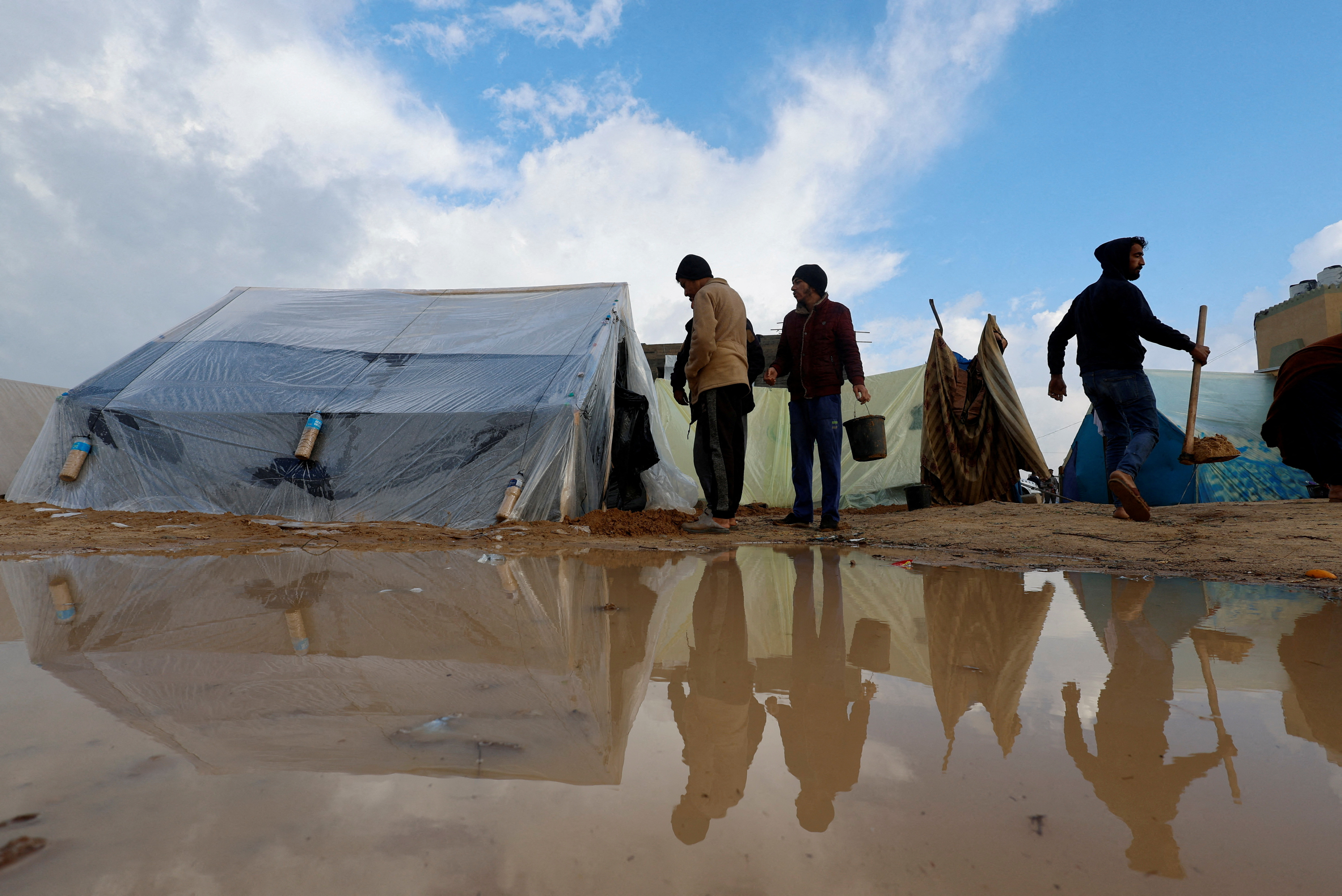 Aftermath of Israeli strikes on houses in Rafah