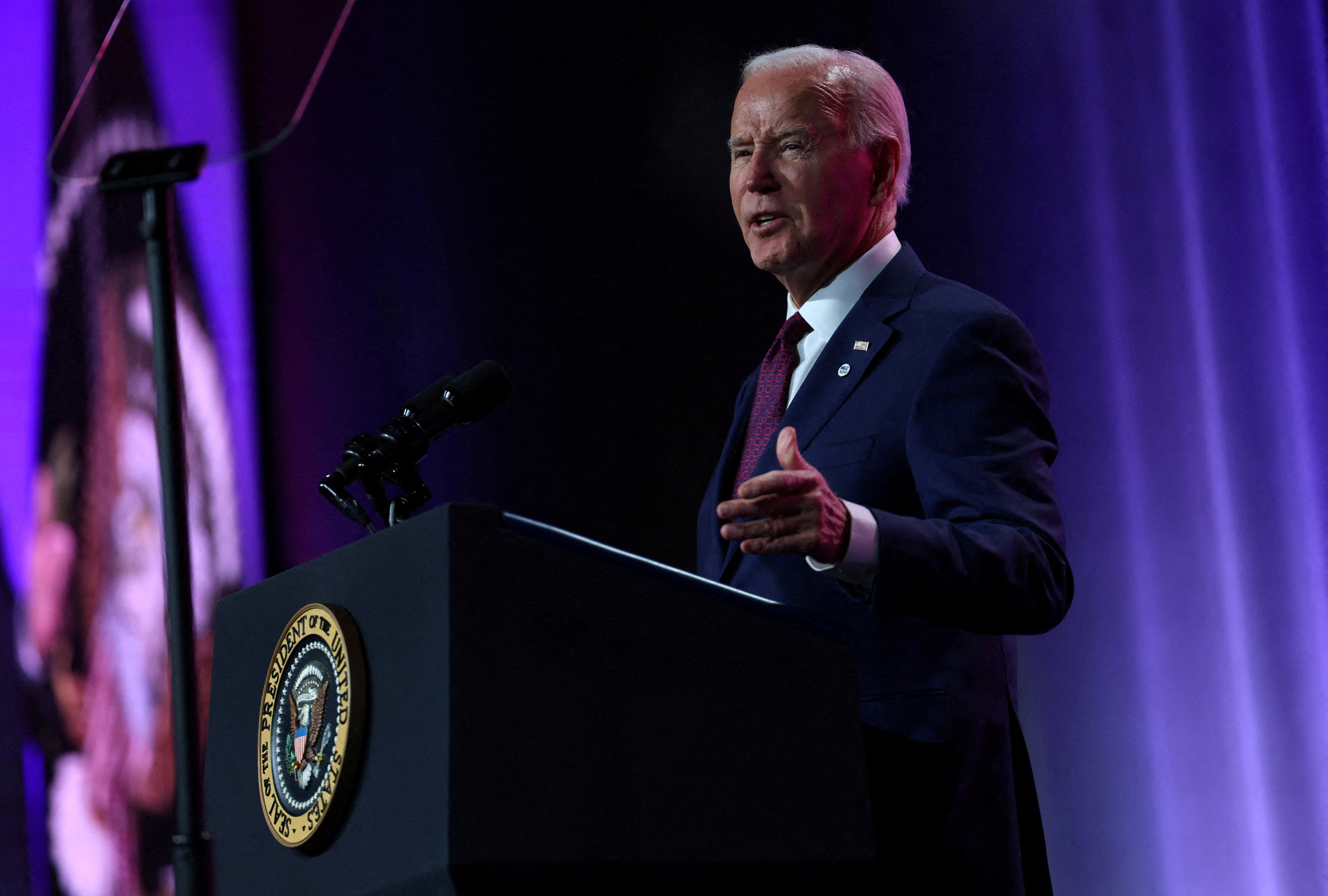 U.S. President Biden delivers remarks at the National League of Cities in Washington