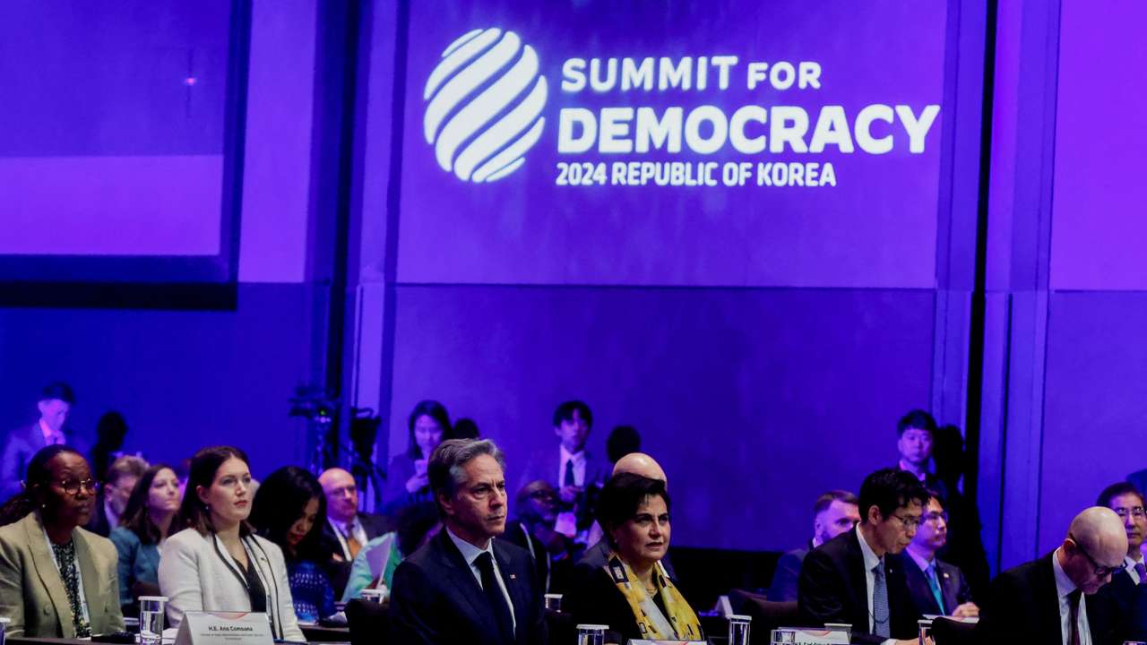 U.S. Secretary of State Blinken attends the third Summit for Democracy, in Seoul
