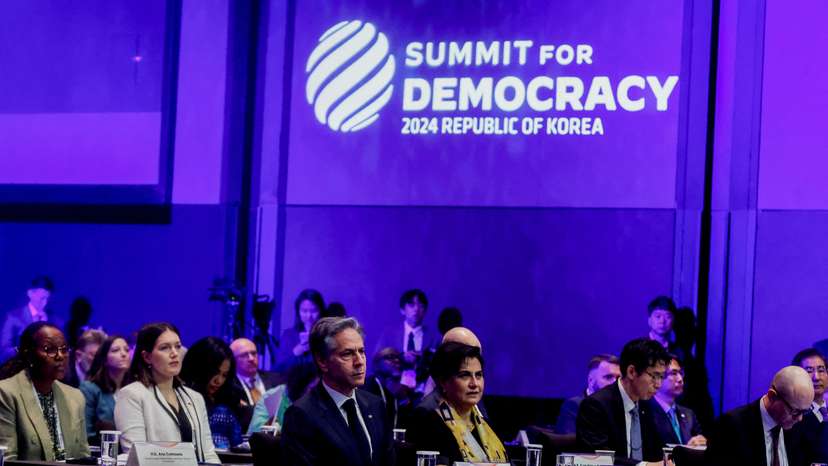 U.S. Secretary of State Blinken attends the third Summit for Democracy, in Seoul