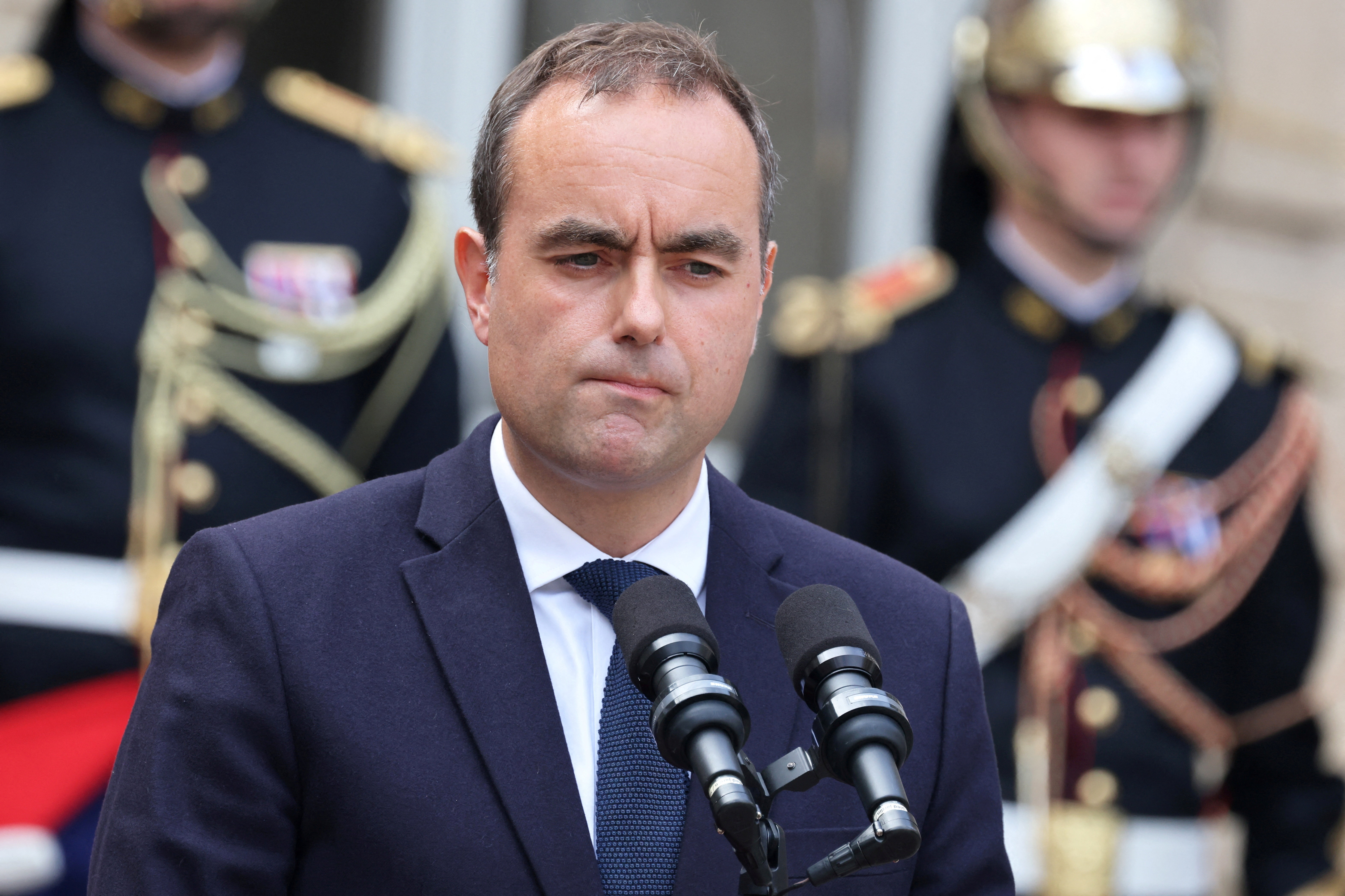Handover ceremony for France's newly appointed PM Lecornu in Paris