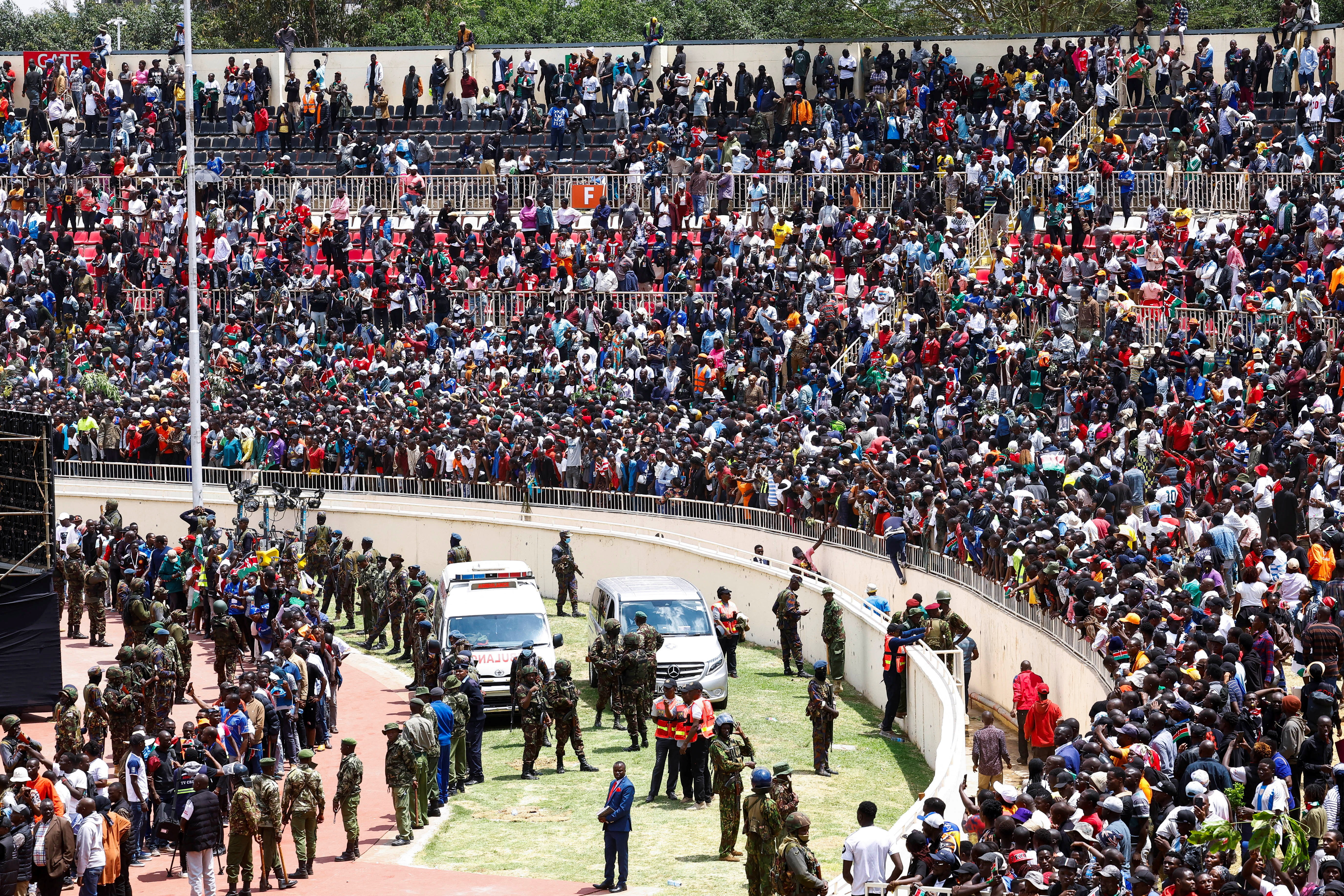 Funeral service of Kenya's former Prime Minister Raila Odinga at the Nyayo Stadium, Nairobi