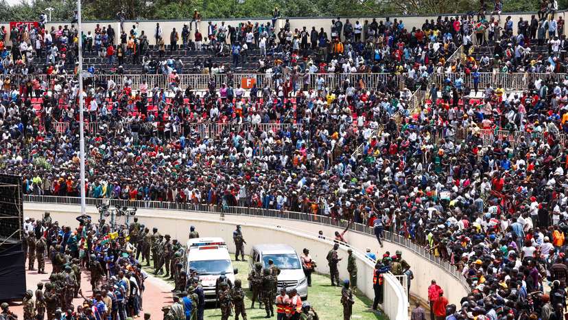 Funeral service of Kenya's former Prime Minister Raila Odinga at the Nyayo Stadium, Nairobi