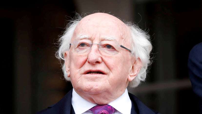 FILE PHOTO: Irish President Michael Higgins