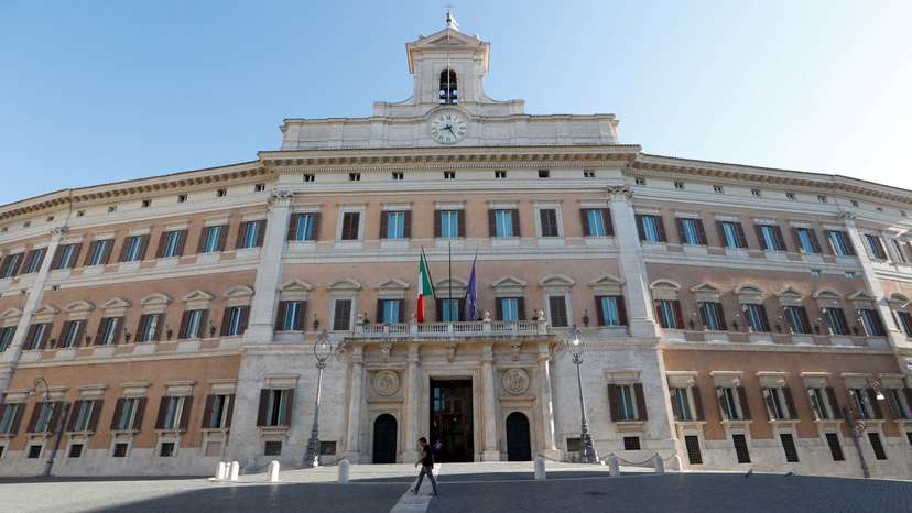 FILE PHOTO: A general view of Montecitorio Palace in Rome