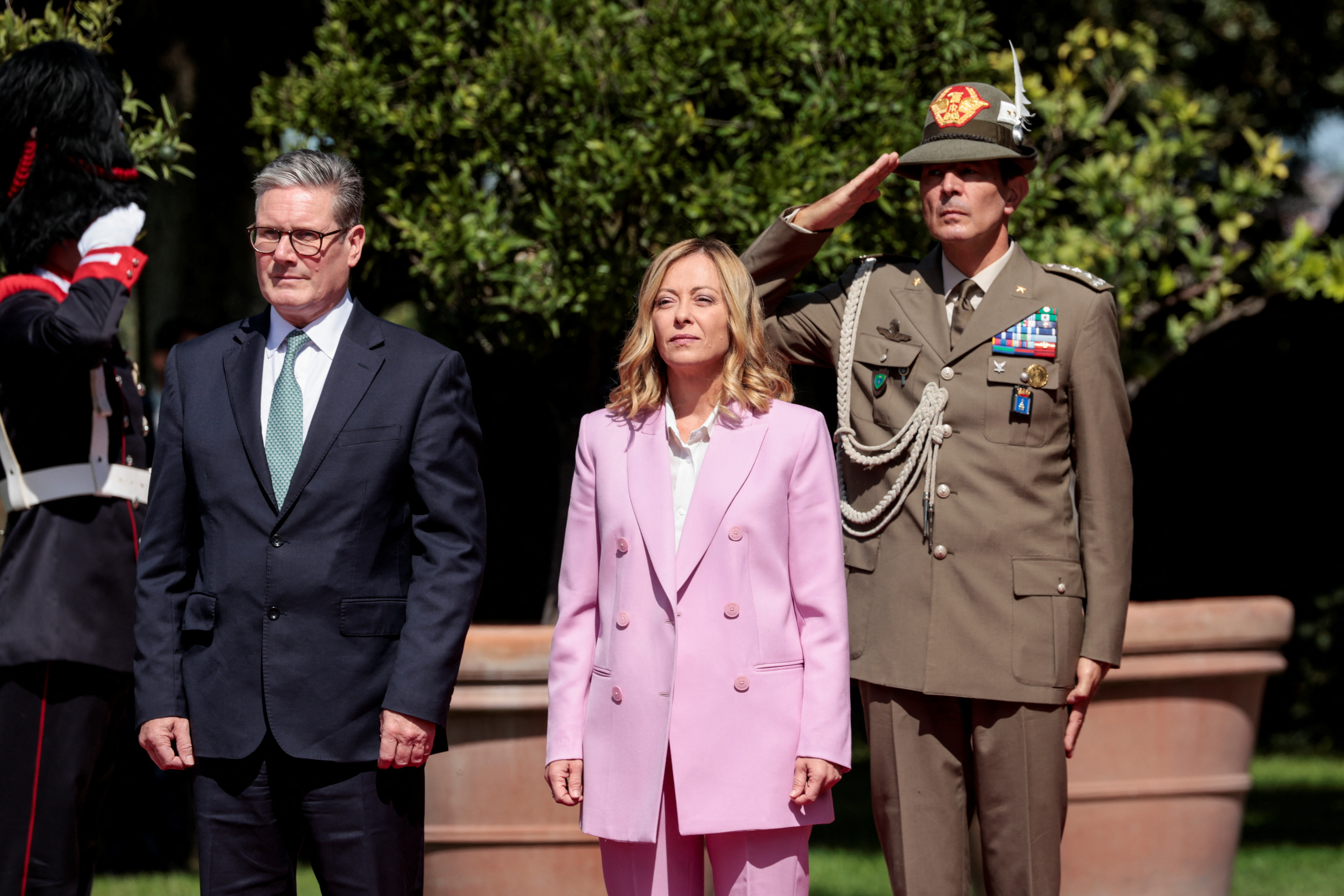 British PM Starmer visits Italy