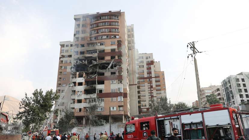 Aftermath of Israeli strikes, in Tehran