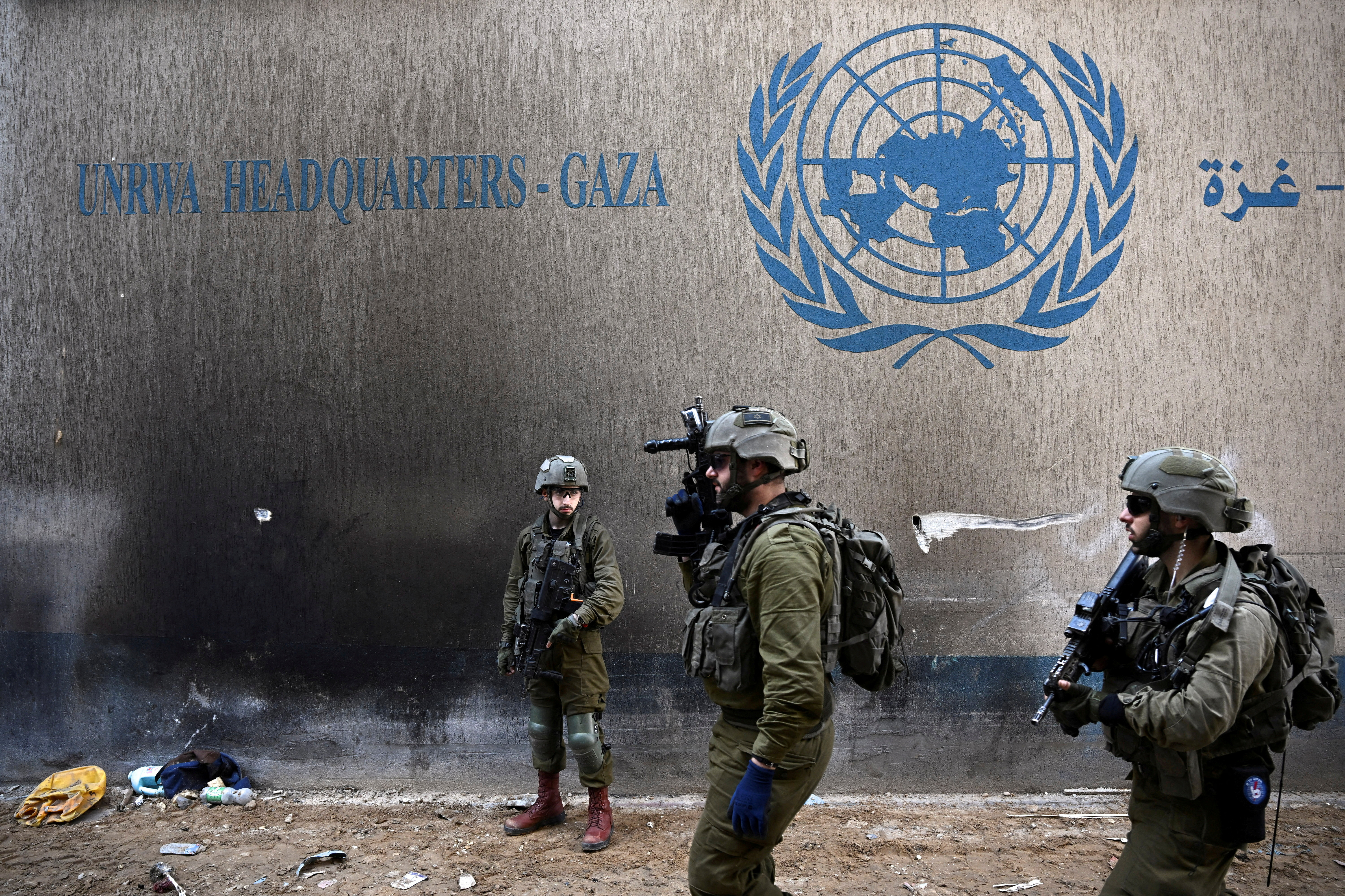 FILE PHOTO: Israeli forces operate in the Gaza Strip