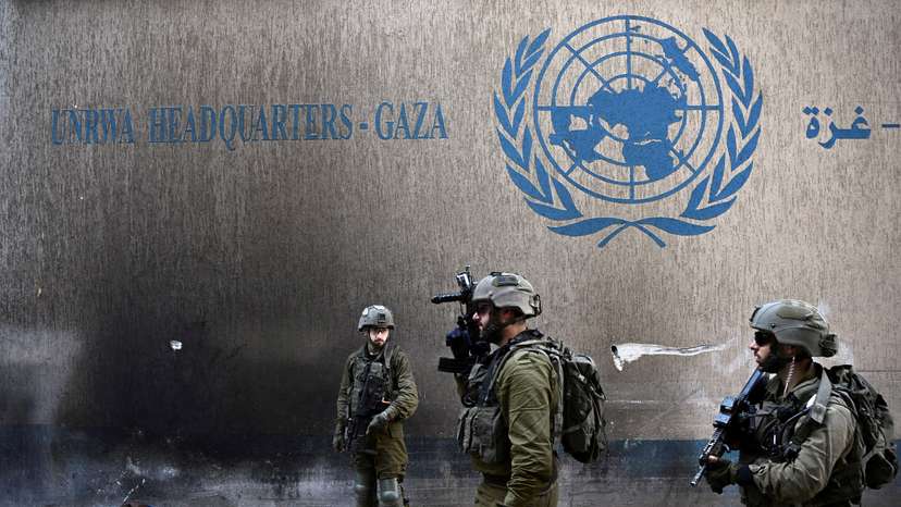 FILE PHOTO: Israeli forces operate in the Gaza Strip
