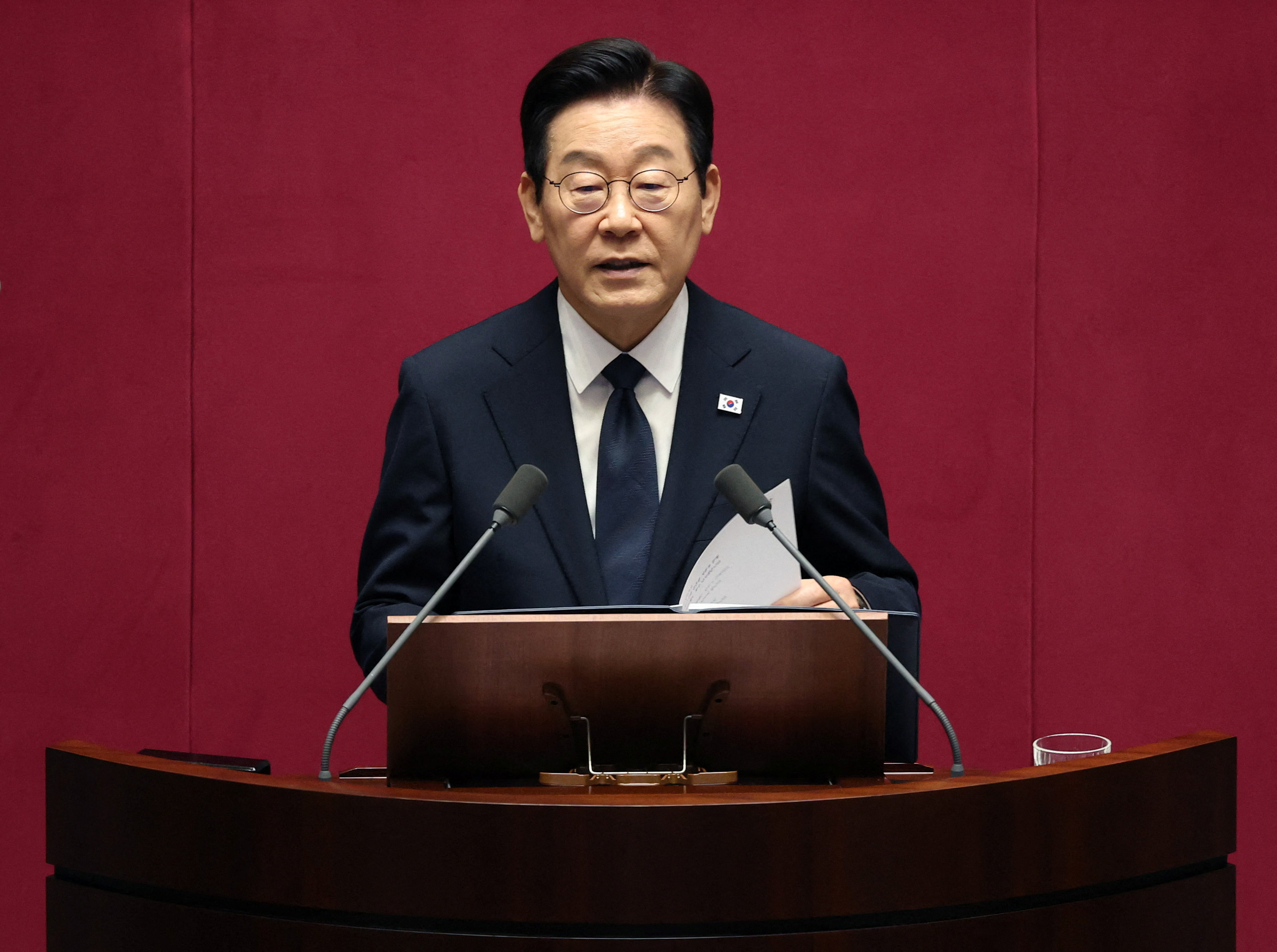South Korean President Lee Jae Myung Delivers Budget Speech