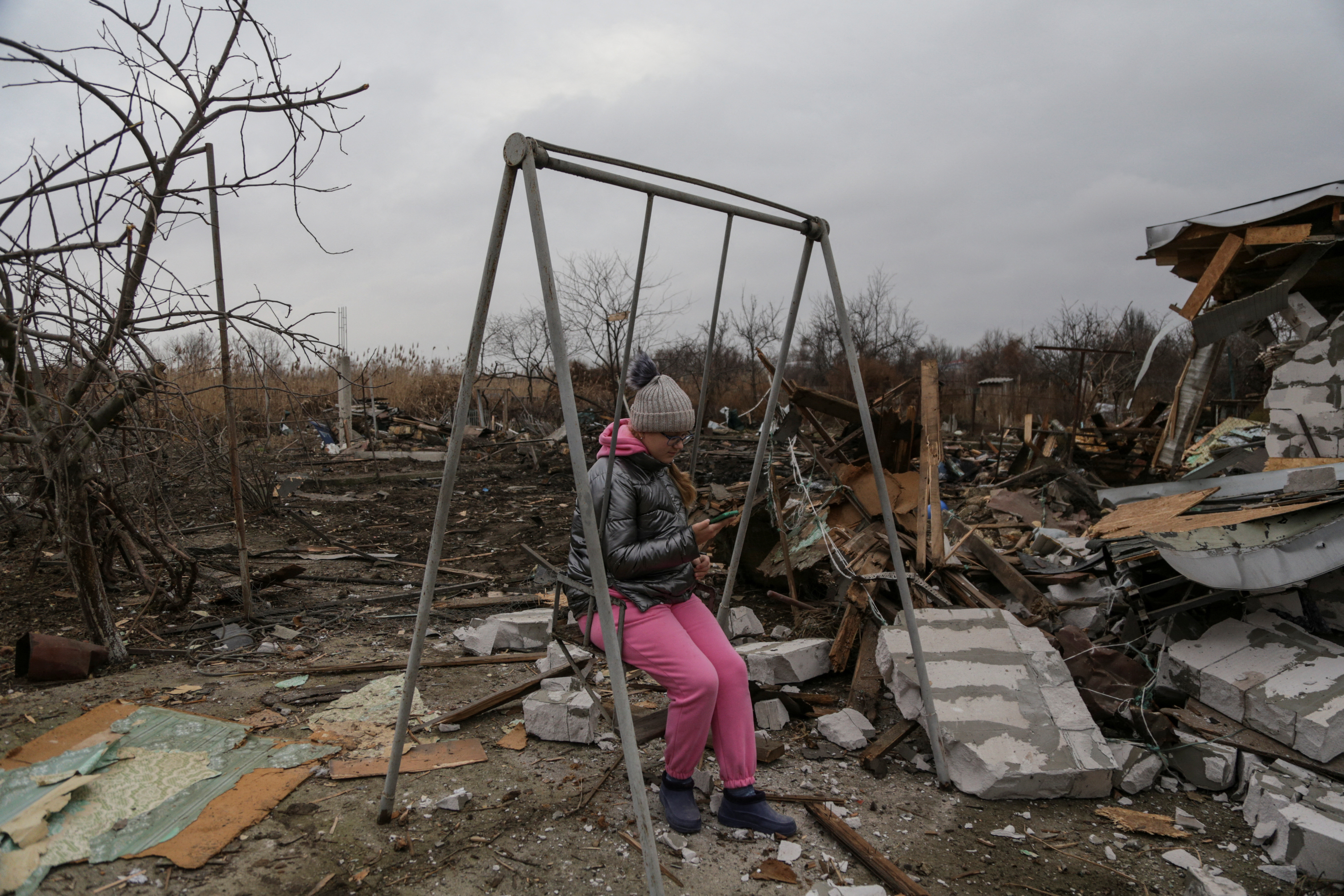 Aftermath of a Russian drone strike in Odesa