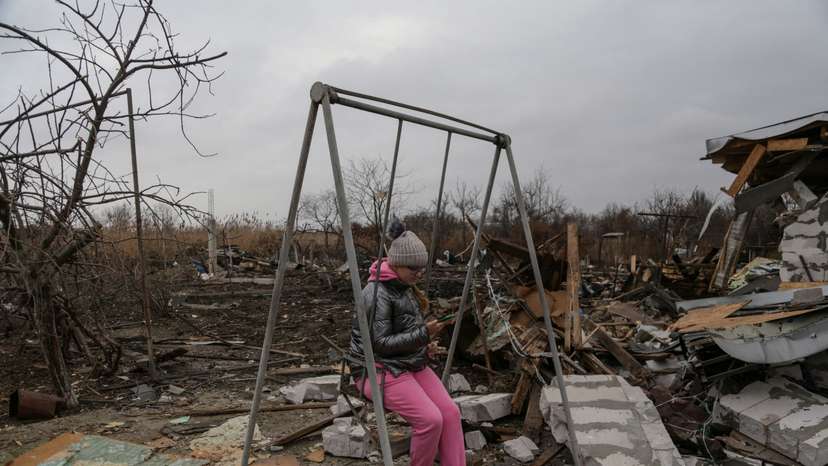 Aftermath of a Russian drone strike in Odesa