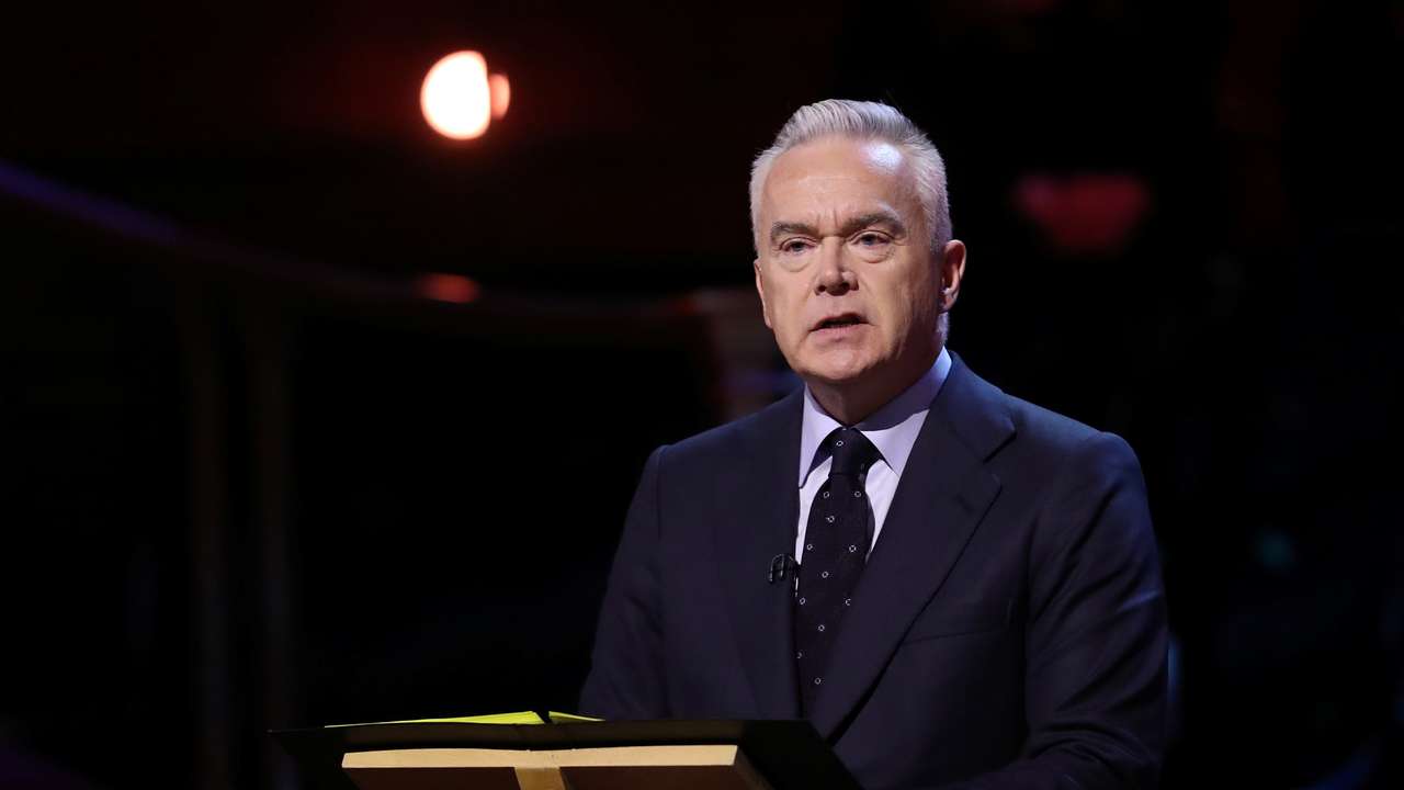 BBC newsreader Huw Edwards speaks at the UK Holocaust Memorial Day Commemorative Ceremony