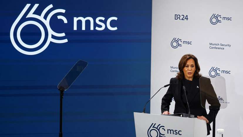 U.S. Vice President Kamala Harris attends the Munich Security Conference