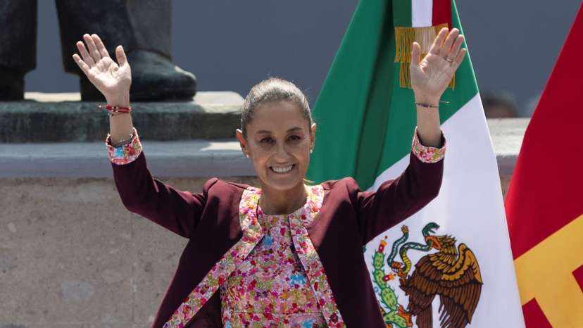 Claudia Sheinbaum of Mexico's ruling MORENA party registers as a presidential candidate for general election, in Mexico City