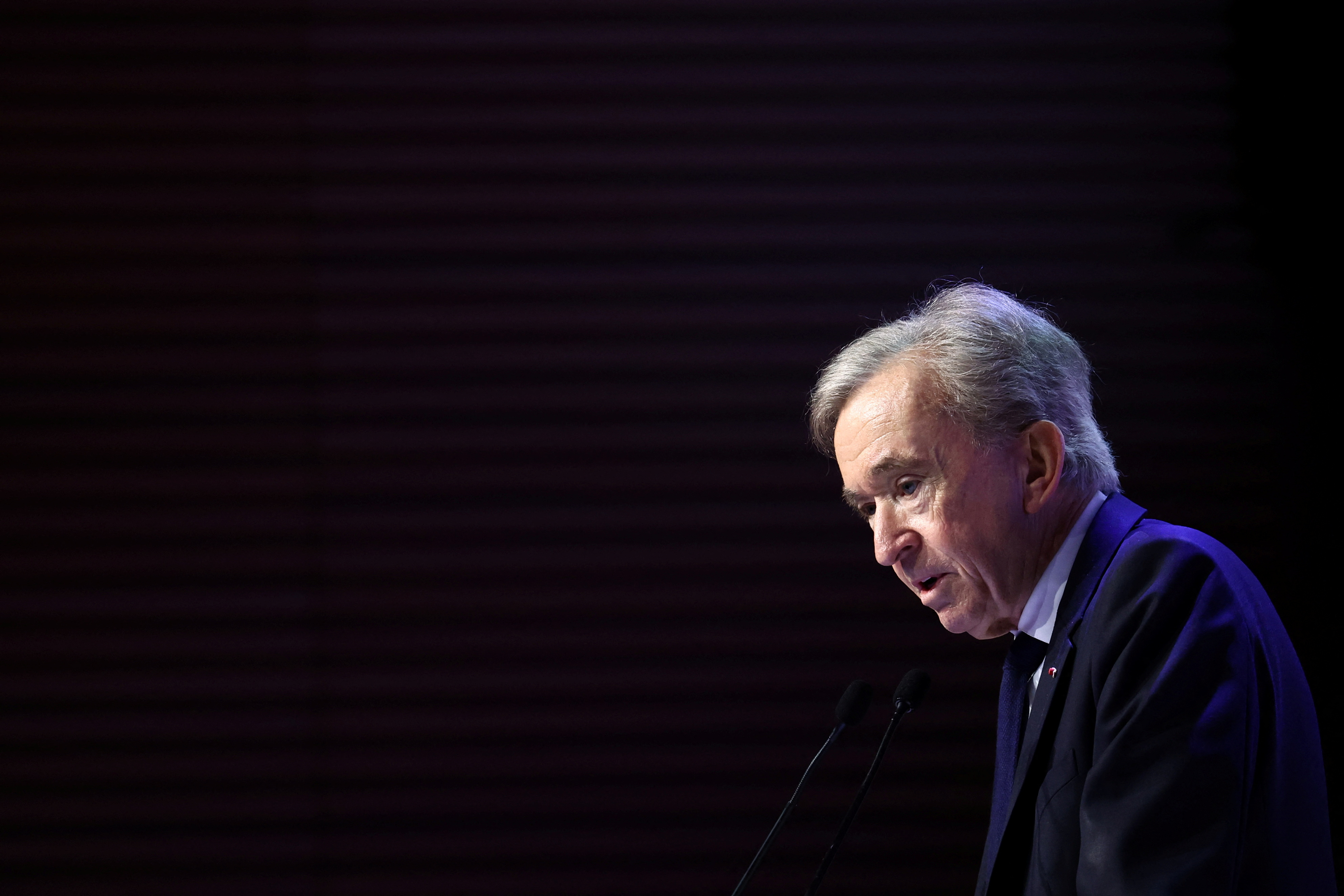 LVMH luxury group presents full year results in Paris