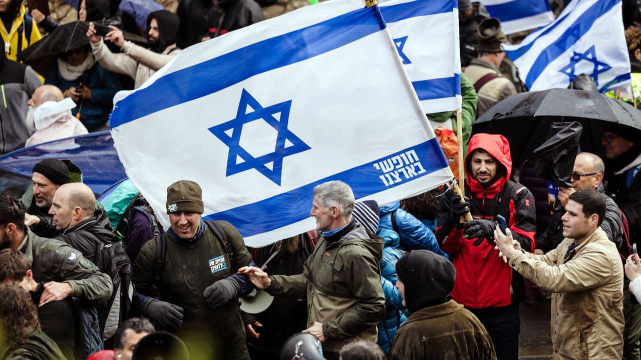 Protest against the Israeli government demanding the release of all hostages from Gaza, in Jerusalem