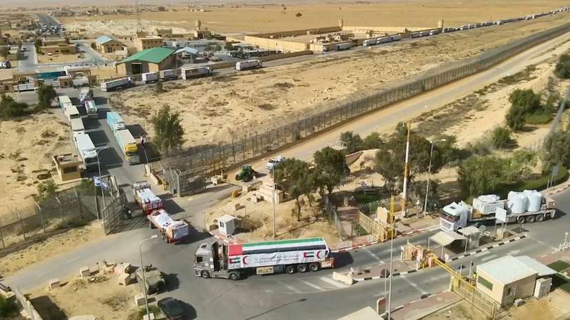 Israeli military releases video said to show humanitarian aid entering Gaza