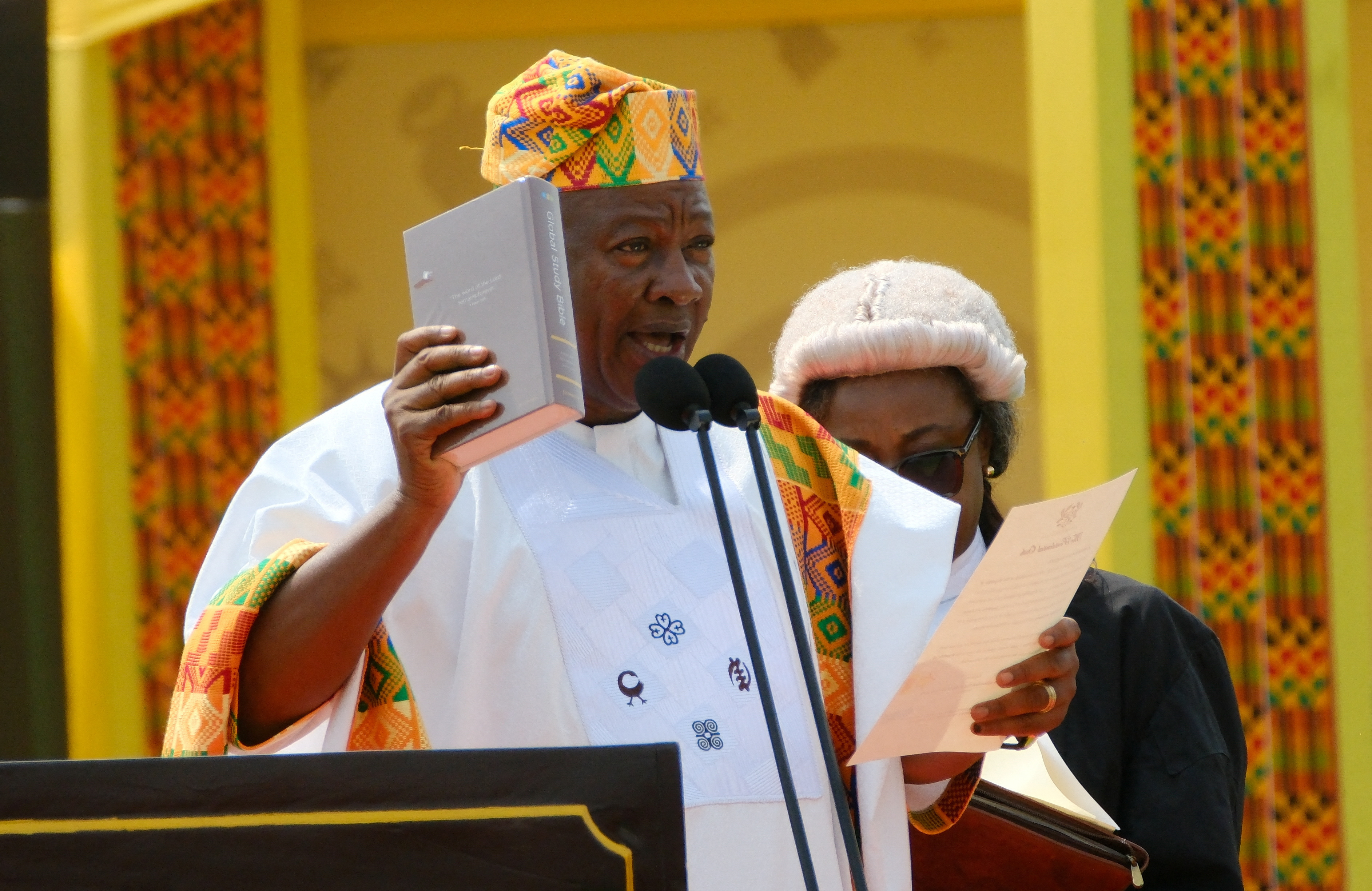 John Dramani Mahama is sworn in for his second term as Ghana's president, in Accra