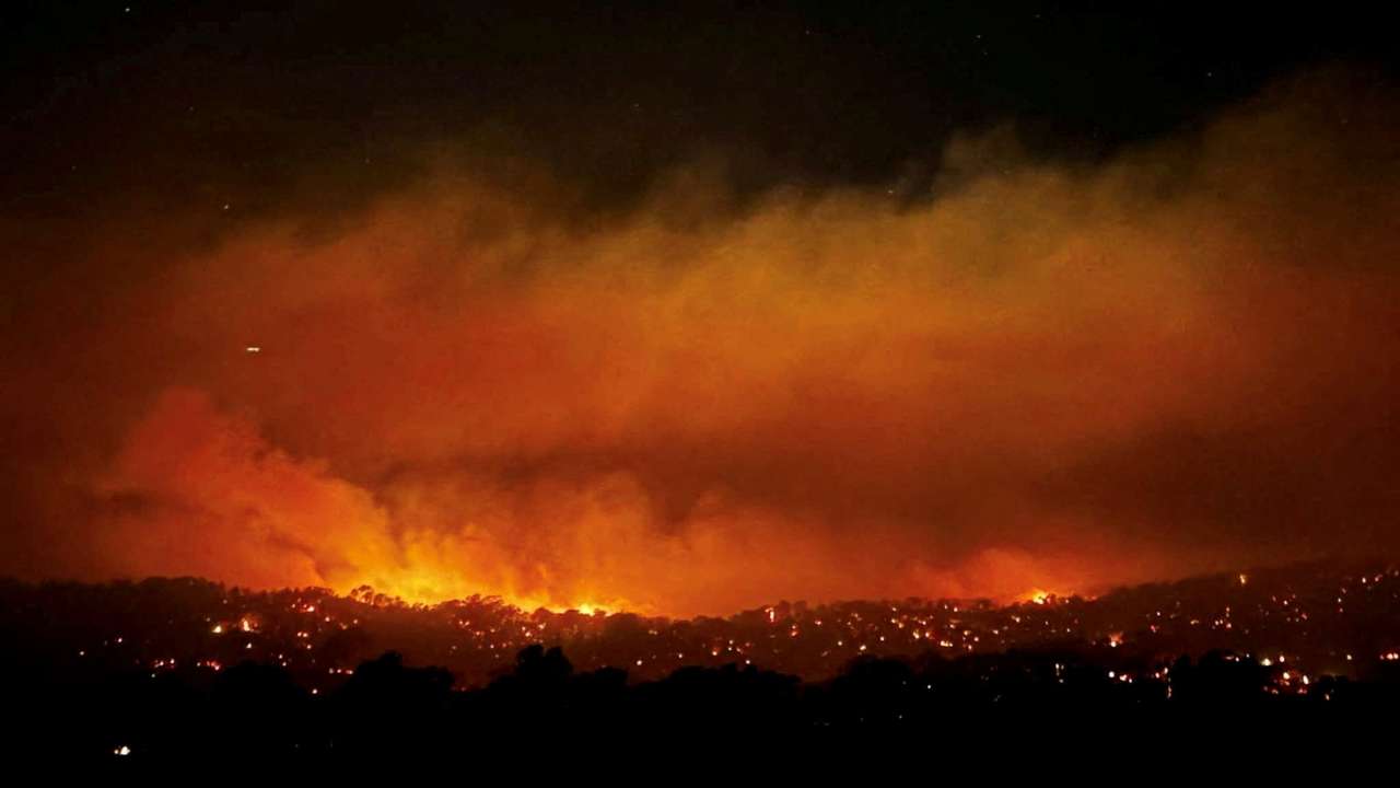 Longwood bushfire in Victoria