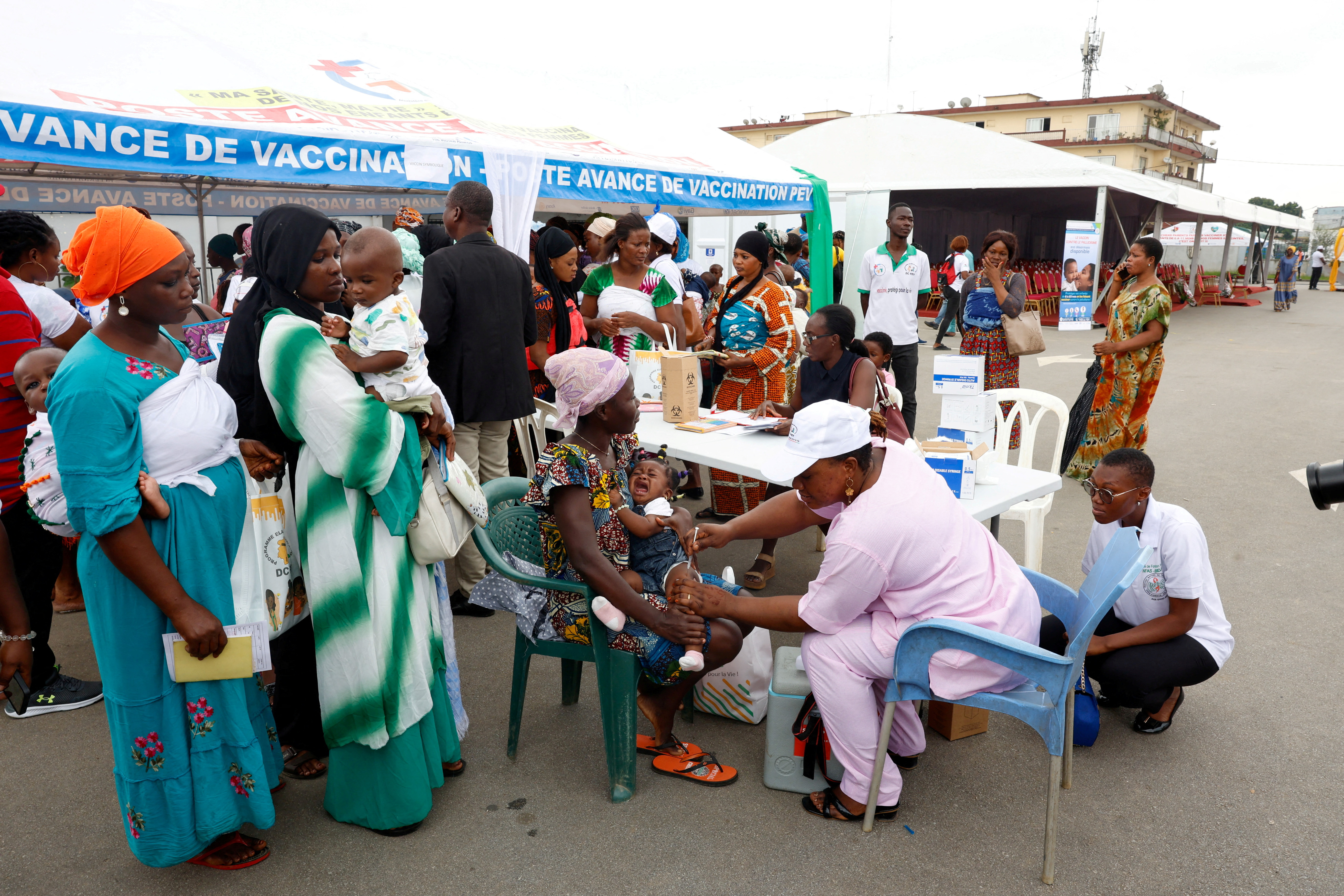 FILE PHOTO: Ivory Coast launches the malaria vaccination campaign for children