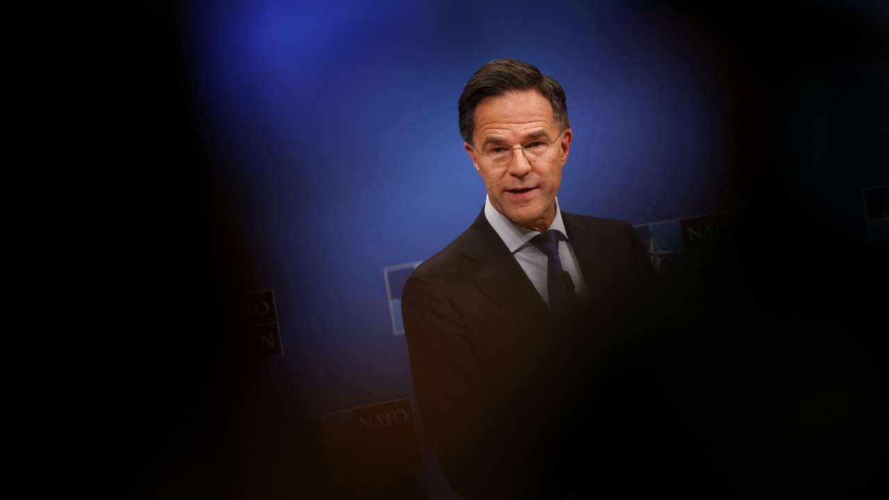 NATO Secretary General Rutte holds a press conference at the Alliance headquarters in Brussels