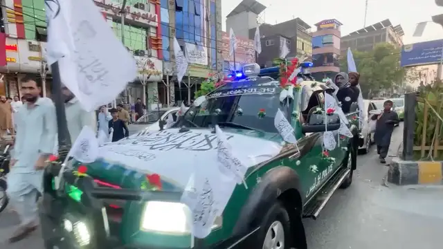 Taliban supporters celebrate 5th anniversary