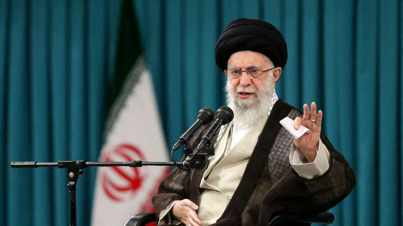 FILE PHOTO: Iran's Supreme Leader Ayatollah Ali Khamenei speaks during a meeting with a group of students in Tehran