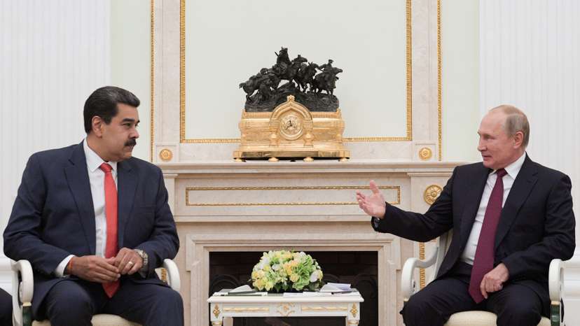 Russian President Putin meets with his Venezuelan counterpart Maduro in Moscow