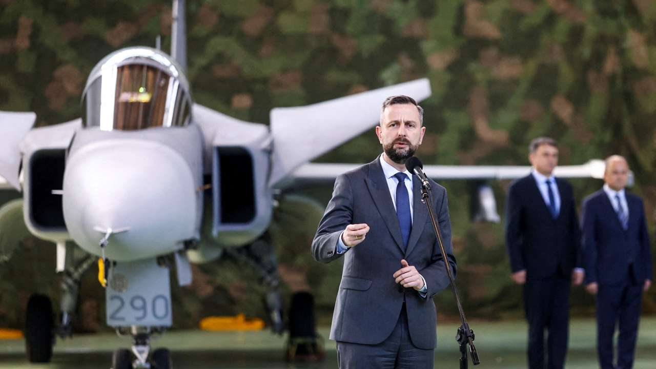 Ceremony of NATO's Air Policing mission, in Malbork