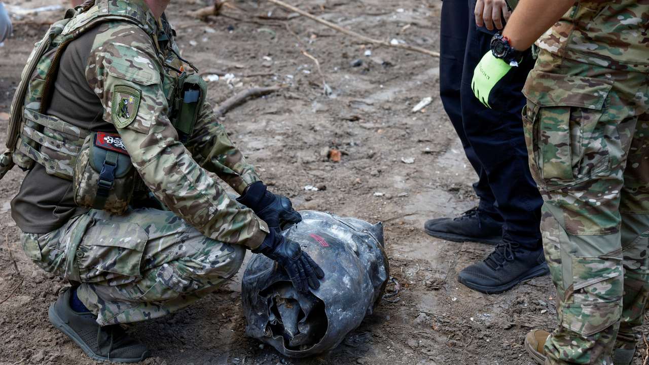 FILE PHOTO: Aftermath of a Russian missile attack in Kyiv
