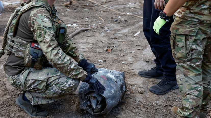 FILE PHOTO: Aftermath of a Russian missile attack in Kyiv