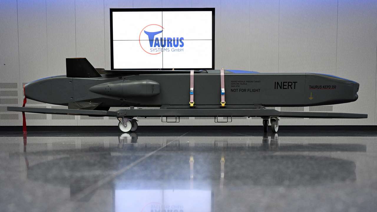 Bavarian state premier Soeder visits the headquarters of Taurus cruise missile maker MBDA, in Schrobenhausen