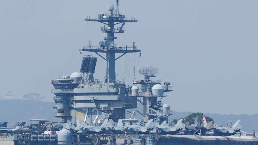 The USS Abraham Lincoln in San Diego, CA