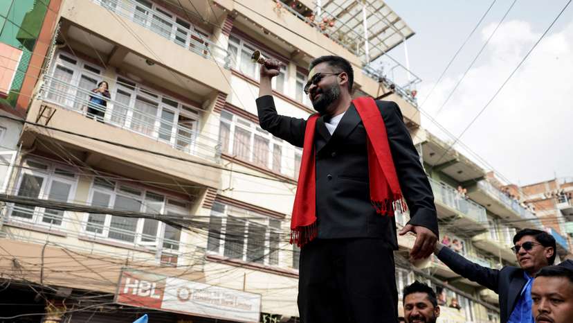 Election campaign ahead of general election in Kathmandu
