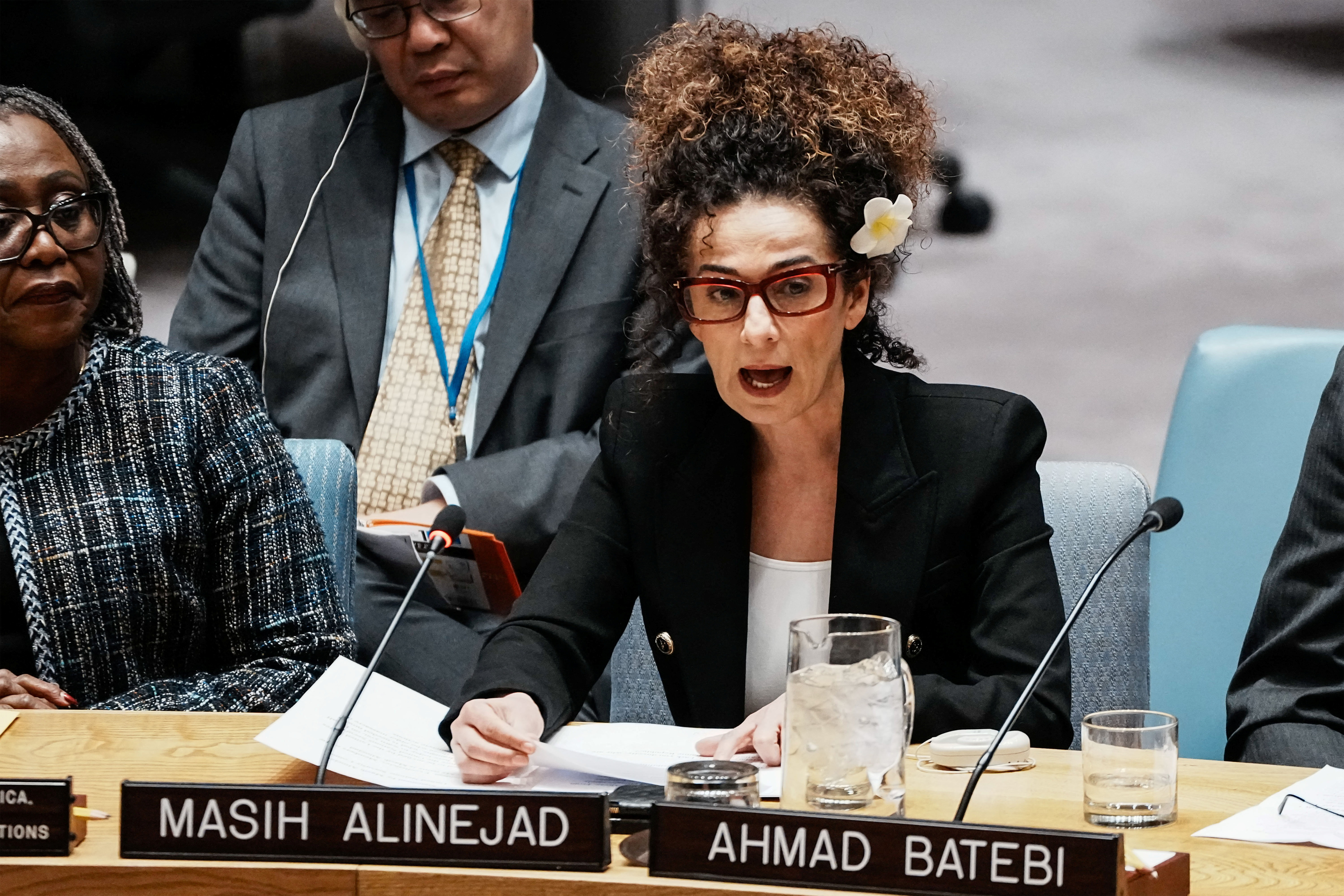Members of the UN Security Council meet on Iran at the request of the United States at U.N. headquarters in New York