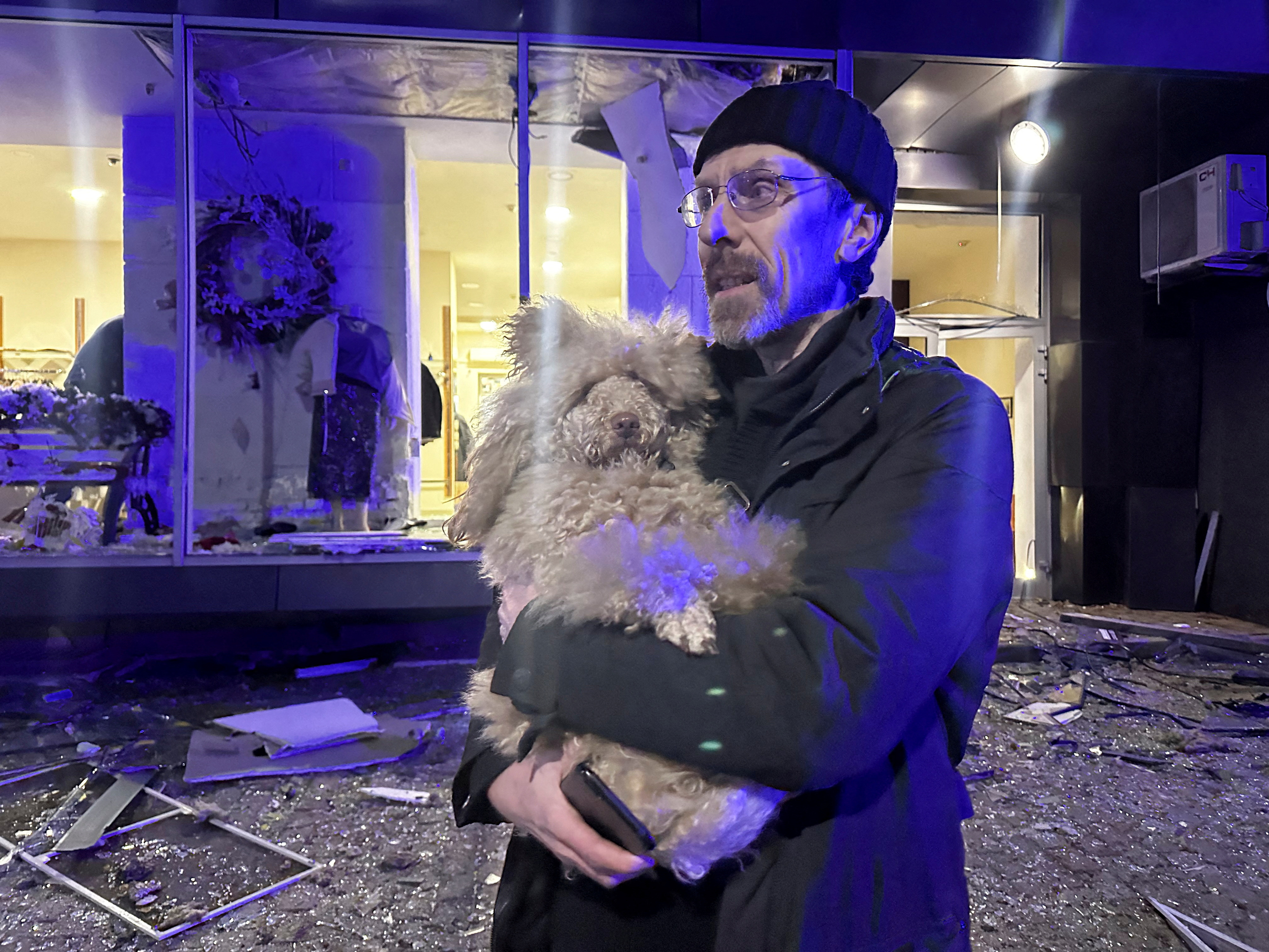 Aftermath of a Russian missile attack in Kharkiv